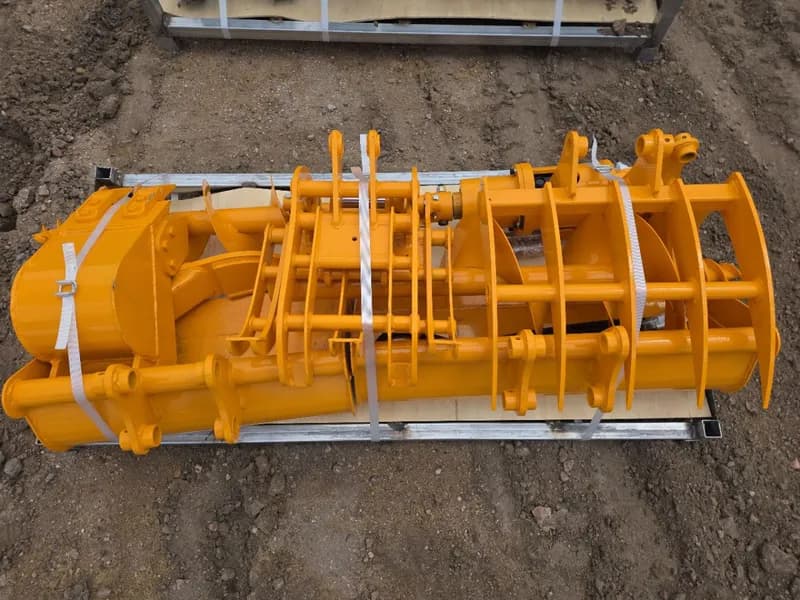 QTY (8) CAT 301 Excavator Attachments Set, side view