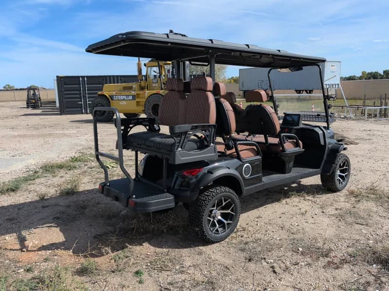 Unused Captok Electric Off-Road Golf Cart 6-Person GC42S 60V Assembled (Black) *Needs Work*, close-up view