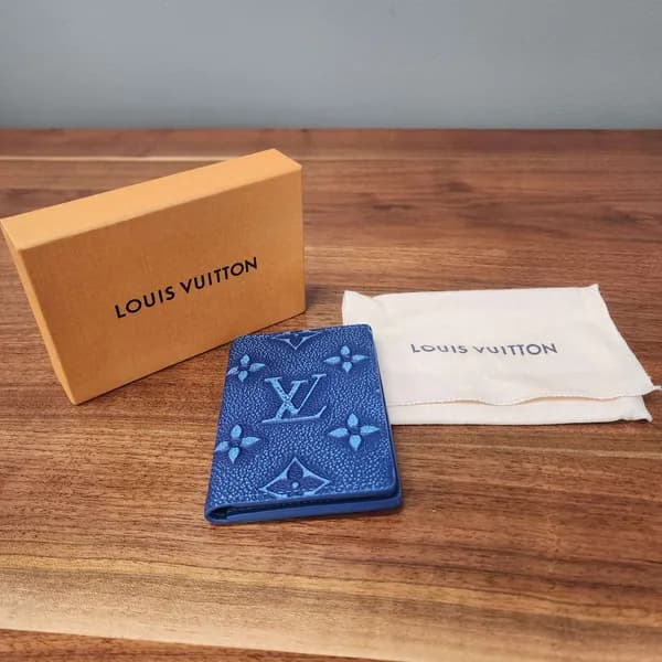Louis Vuitton Monogram Wallet Compact Bifold Blue, primary view