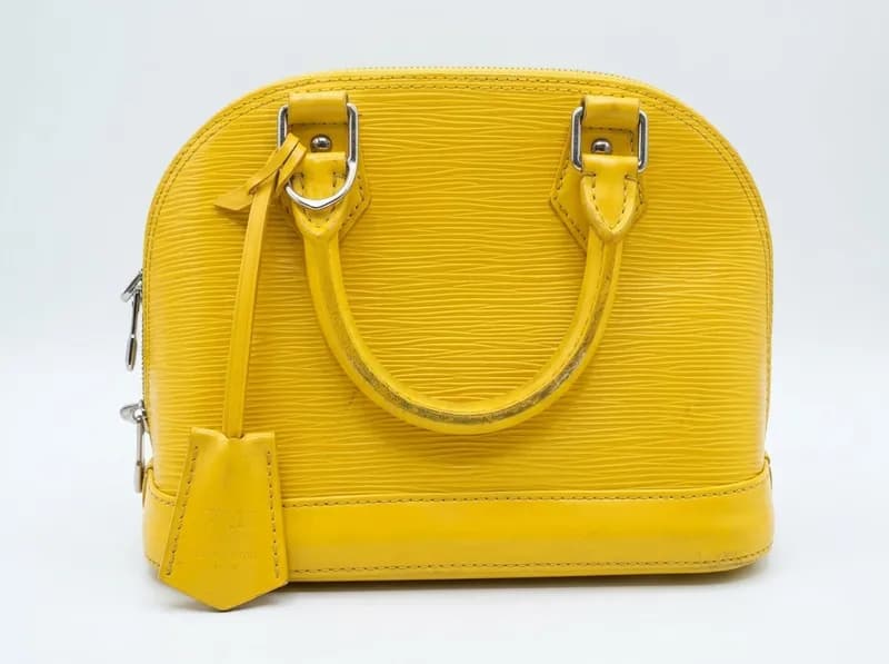 Louis Vuitton Alma Yellow Epi Leather Handbag, primary view