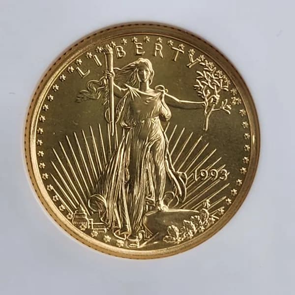 1993 American Eagle Gold $5 MS69 NGC, primary view