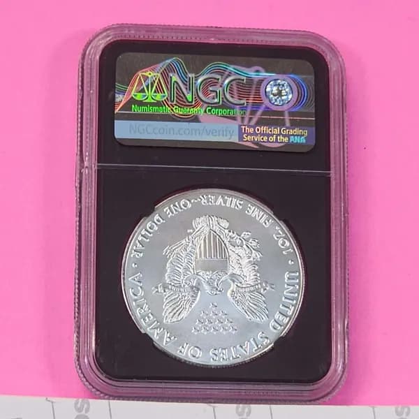 2018 American Silver Eagle One Dollar NGC Certified, primary view