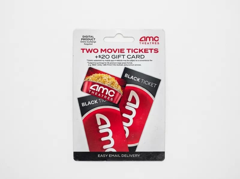 AMC Theatres Two Movie Tickets + $20 Gift Card, primary view