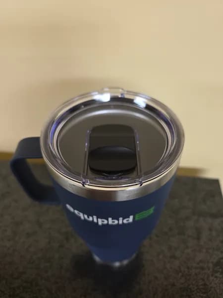 Equipbid Insulated Stainless Travel Mug with Lid 30oz - Yeti Rambler Style, rear view