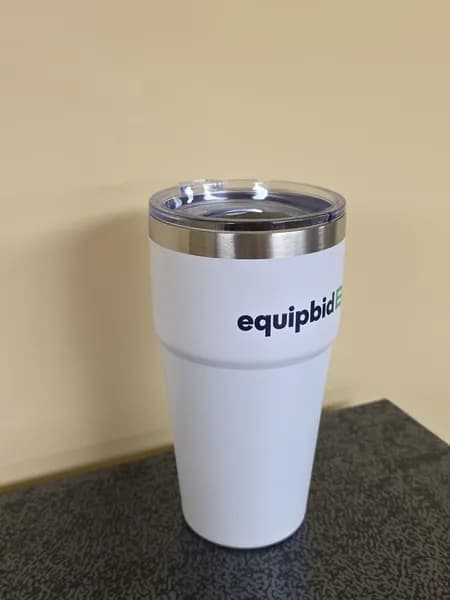 Equipbid Style Insulated Tumbler with Lid - Yeti Style, rear view