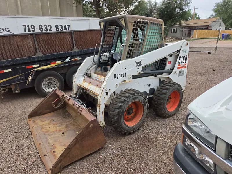 Bobcat S160 Skid-Steer Loader – Kubota Diesel – 3,450 Hours – Starts and Runs, side view