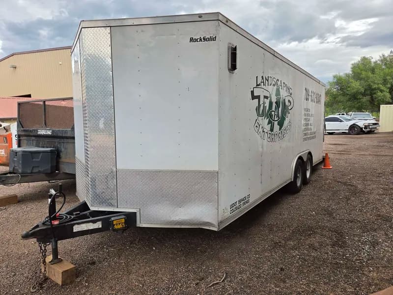 2020 Rock Solid 8.5x20 Enclosed Cargo Trailer – Tandem Axle – 9,990 lb GVWR – Clean Title, primary view
