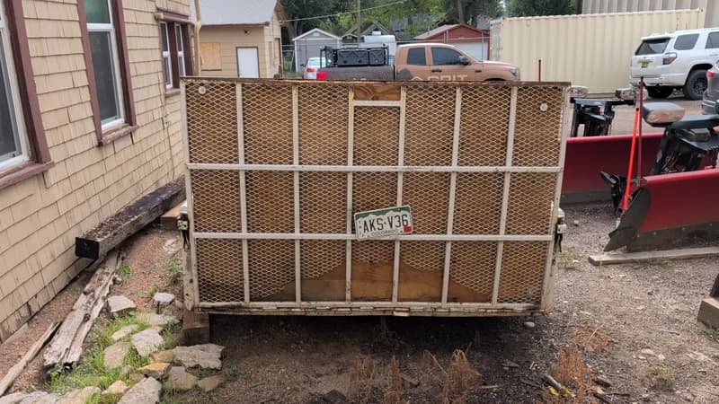 Tandem-Axle Utility Trailer w/ Mesh Sides, view 9