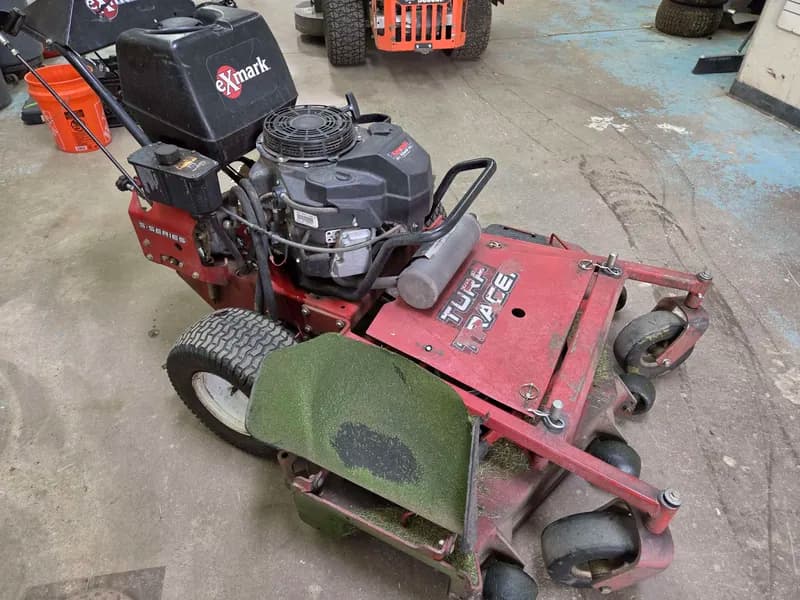 Exmark Turf Tracer S-Series 48in Zero Turn Mower, side view