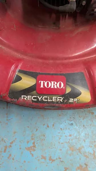Toro Recycler 22 in. Lawn Mower 190cc Engine, rear view