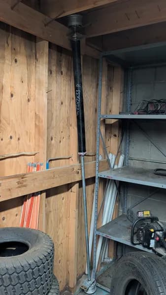 Black Adjustable Garage Door Tension Bar, primary view