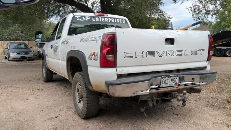 2003 Chevrolet Silverado 2500HD 4x4 – 6.6L Duramax Diesel – 153K Miles – Clean Title, rear view