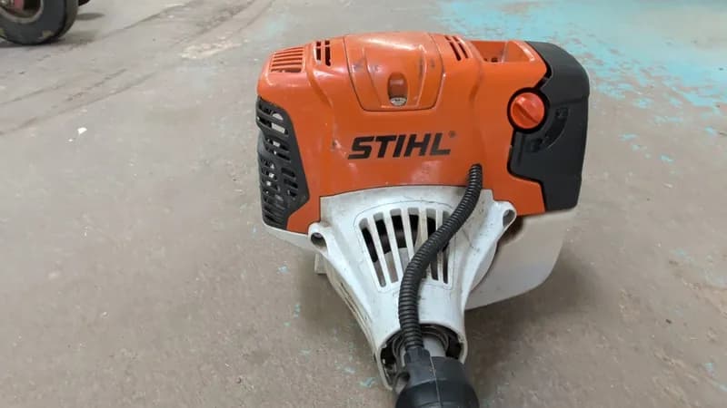 STIHL String Trimmer/Edger Attachment w/ Extension Shaft, rear view