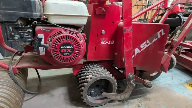 Claussen SC-18 Walk-Behind Sod Cutter w/ Honda Engine, detail view