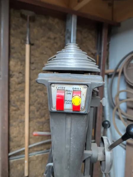 Sears Craftsman Pedestal Drill Press, detail view
