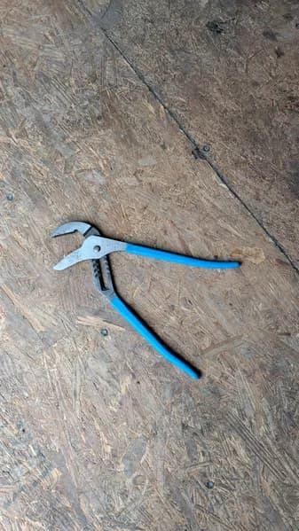 Adjustable Wrench with Blue Handle, primary view