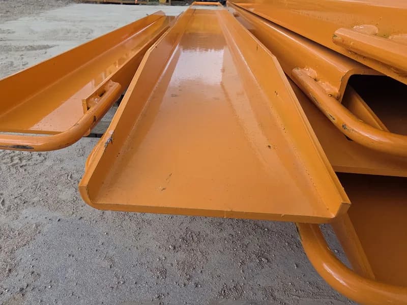 Set (2 Pieces) Industrial Forklift Extensions 78" Orange, rear view
