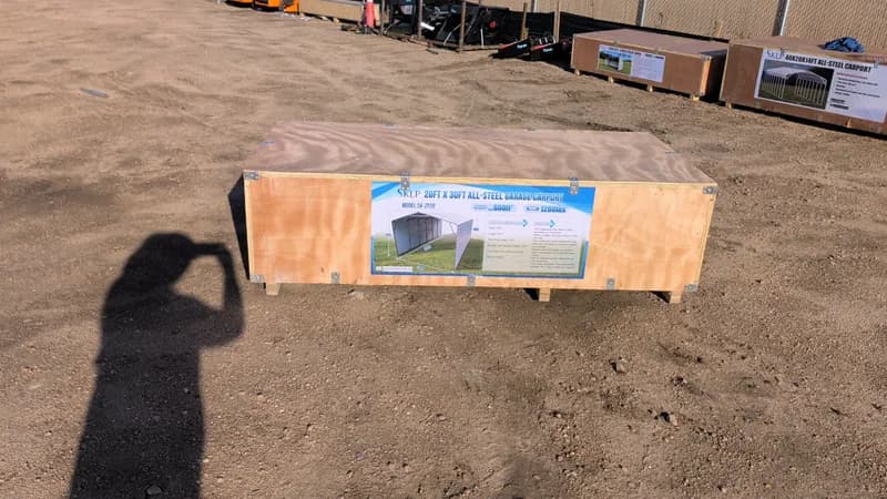 SKLP 20ft x 30ft All-Steel Garage Carport SK-ZP20, primary view