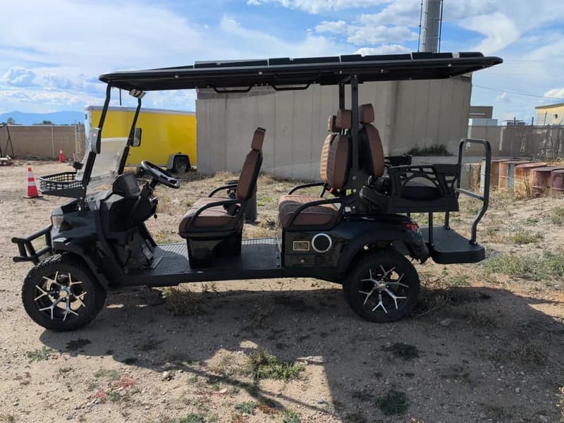 Unused Captok Electric Off-Road Golf Cart 6-Person GC42S 60V Assembled (Black) *Needs Work*, primary view