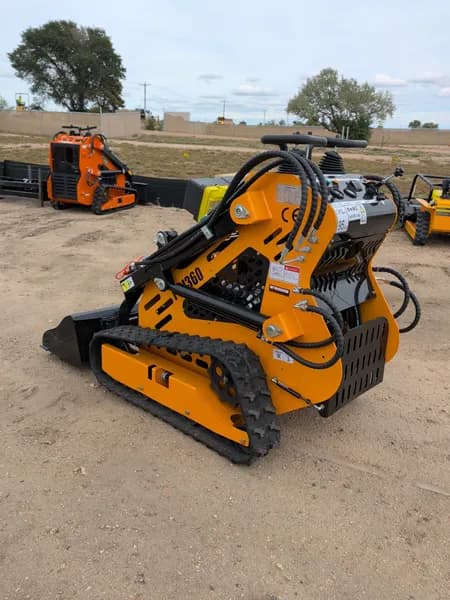 J360 Skid Steer Loader Crawler Type 10kW Gasoline, rear view