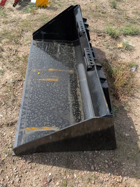 BT67 Universal Black Skid Steer Bucket 67", side view