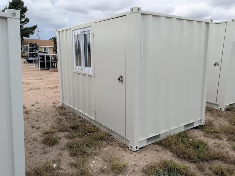 10ft Shipping Container, rear view