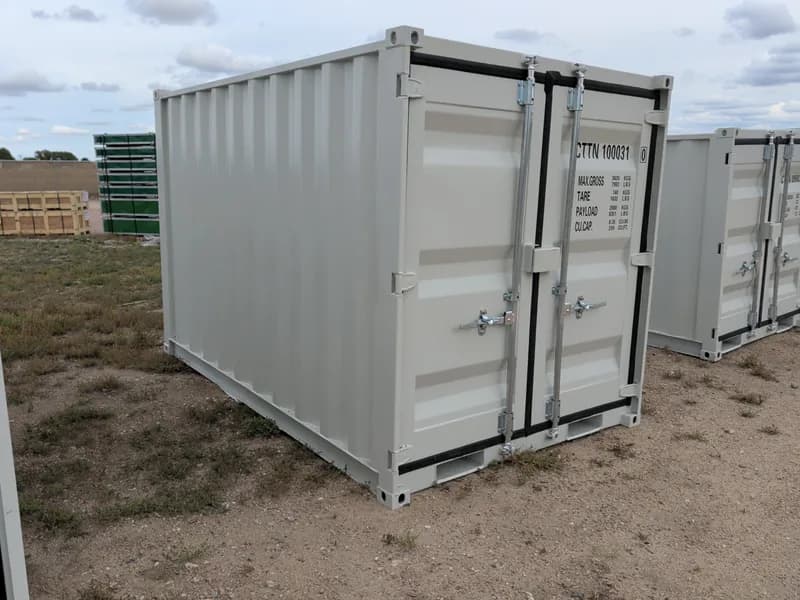 10ft Shipping Container, close-up view
