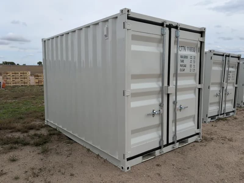 11ft Shipping Container Modified w/ Doors & Window, view 7